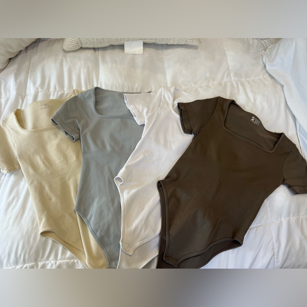 4 pack ribbed bodysuits
